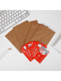 Конверты с наклейками «Открой, когда...», набор 10 шт., 16×11.5 см