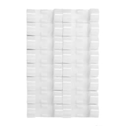 Держатель самоклеящийся для проводов и гирлянд ТУНДРА krep, 15×40 мм, белый, 16 шт.