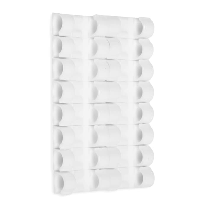 Держатель самоклеящийся для проводов и гирлянд ТУНДРА krep, 15×40 мм, белый, 16 шт.