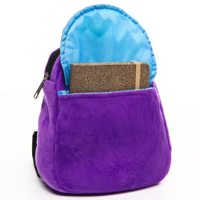 Рюкзак детский для мальчика, плюшевый на молнии, с карманом, 19×22 см «Халк», Мстители