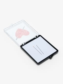 Игольница магнитная «Сердце»,7×8 см, чёрная