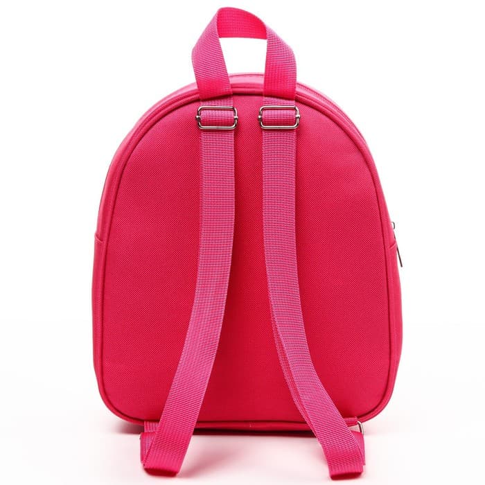 Рюкзак детский для девочки, на молнии, розовый, 23×27 см, Минни Маус