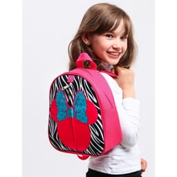 Рюкзак детский для девочки, на молнии, розовый, 23×27 см, Минни Маус