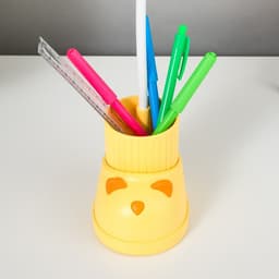 Лампа настольная «Ботинок кот» LED 3 режима 3 Вт USB органайзер желтый 8×11×31 см RISALUX