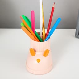 Лампа настольная «Ботинок заяц» LED 3 режима 3 Вт USB органайзер розовый 8×11×31 см RISALUX