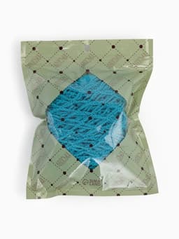 Сумка-авоська плетёная, клетка 1.5 см, бирюзовая