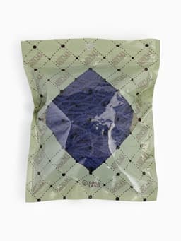 Сумка - авоська плетёная, ручка 12 см, клетка 1.5 см, синяя