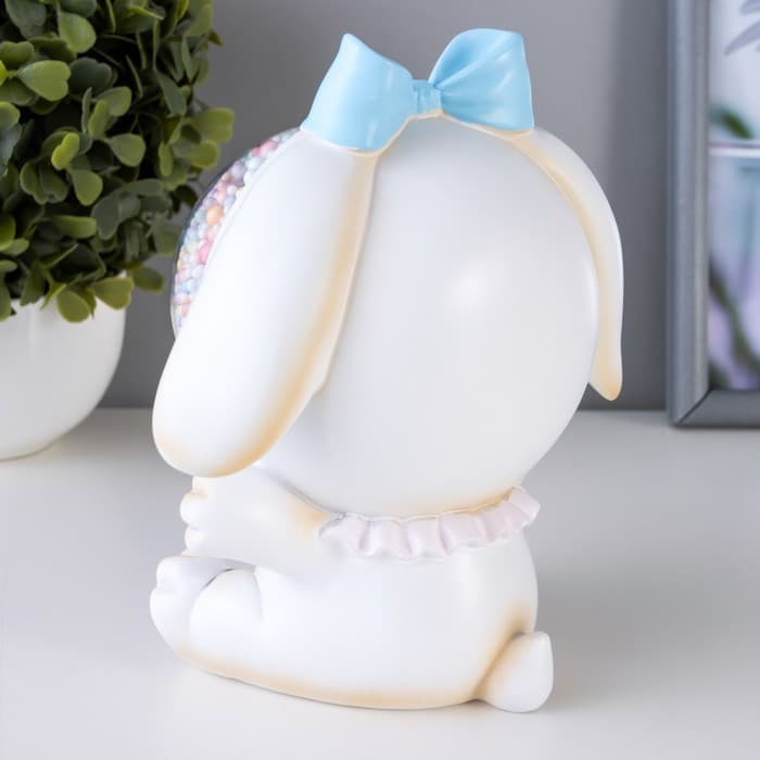 Фигурка светящаяся RISALUX «Зайка», LED-ночник, от батареек, бежевый, 9×14×14 см