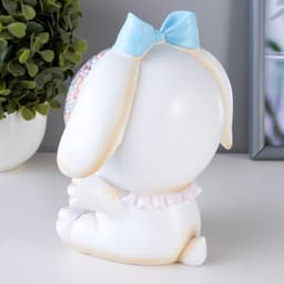 Фигурка светящаяся RISALUX «Зайка», LED-ночник, от батареек, бежевый, 9×14×14 см