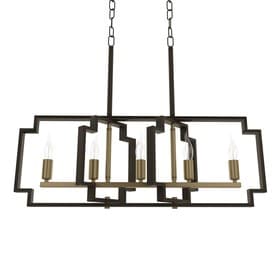 Люстра 2739/5 E14 40 Вт черно-золотой 29.5×7.8×25-97 см BayerLux