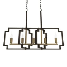 Люстра 2739/5 E14 40 Вт черно-золотой 29.5×7.8×25-97 см BayerLux