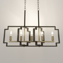 Люстра 2739/5 E14 40 Вт черно-золотой 29.5×7.8×25-97 см BayerLux