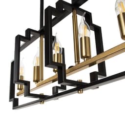 Люстра 2739/5 E14 40 Вт черно-золотой 29.5×7.8×25-97 см BayerLux
