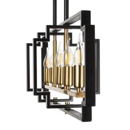 Люстра 2739/5 E14 40 Вт черно-золотой 29.5×7.8×25-97 см BayerLux