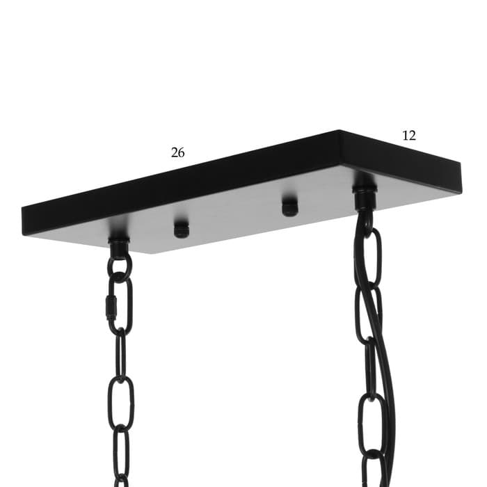 Люстра 2739/5 E14 40 Вт черно-золотой 29.5×7.8×25-97 см BayerLux