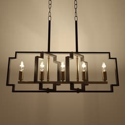 Люстра 2739/5 E14 40 Вт черно-золотой 29.5×7.8×25-97 см BayerLux