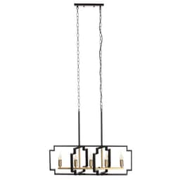 Люстра 2739/5 E14 40 Вт черно-золотой 29.5×7.8×25-97 см BayerLux