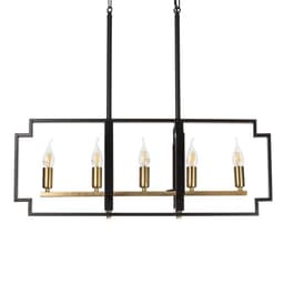 Люстра 2739/5 E14 40 Вт черно-золотой 29.5×7.8×25-97 см BayerLux