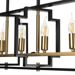 Люстра 2739/5 E14 40 Вт черно-золотой 29.5×7.8×25-97 см BayerLux
