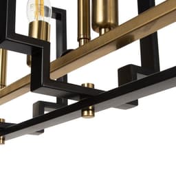 Люстра 2739/5 E14 40 Вт черно-золотой 29.5×7.8×25-97 см BayerLux