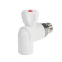 Кран шаровой для радиатора ZEIN engr, полипропиленовый, угловой, d=25 мм × 3/4"