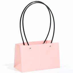 Сумка для цветов розовая влагостойкая, 22×10.5×13.5 см