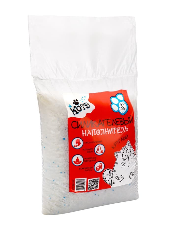 Наполнитель силикагелевый «Котэ», круглый, 20 л