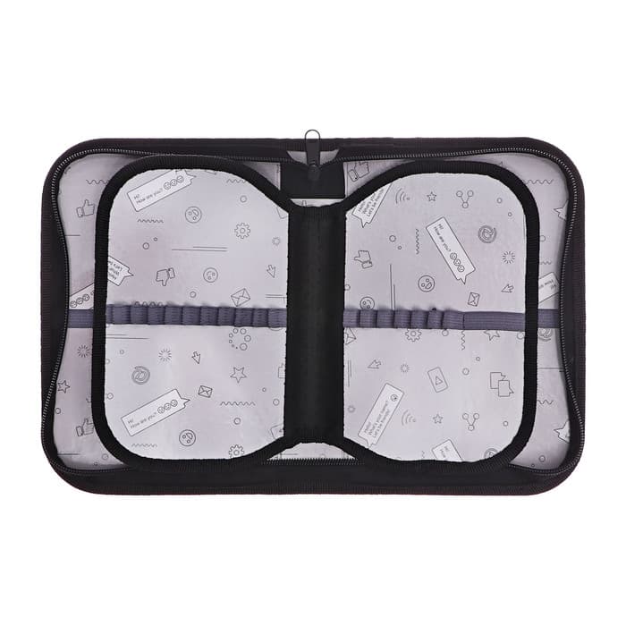 Пенал школьный, 3 секции, 14×21×4 см «Милый котик»