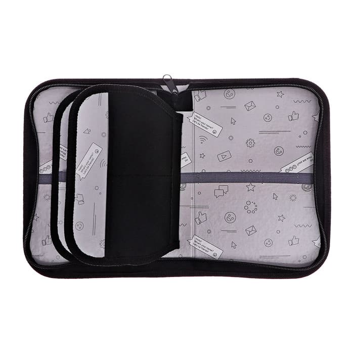 Пенал школьный, 3 секции, 14×21×4 см «Милый котик»