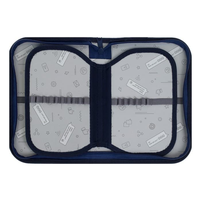 Пенал школьный, 3 секции, 14×21×4 см «Милый котик»