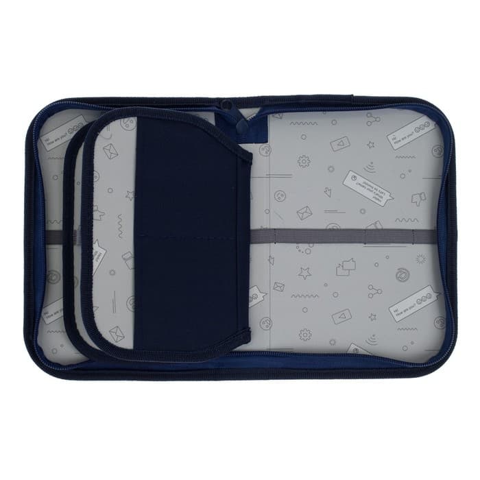 Пенал школьный, 3 секции, 14×21×4 см «Милый котик»