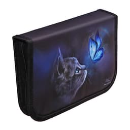 Пенал школьный, 3 секции, 14×21×4 см «Милый котик»