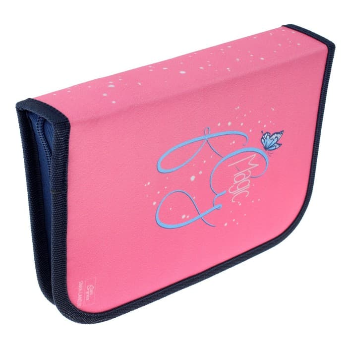 Пенал школьный, 3 секции, 14×21×4 см «Котик»