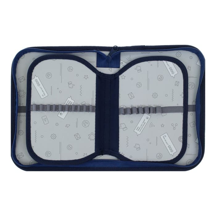 Пенал школьный, 3 секции, 14×21×4 см «Котик»