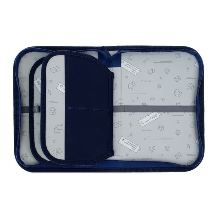 Пенал школьный, 3 секции, 14×21×4 см «Котик»