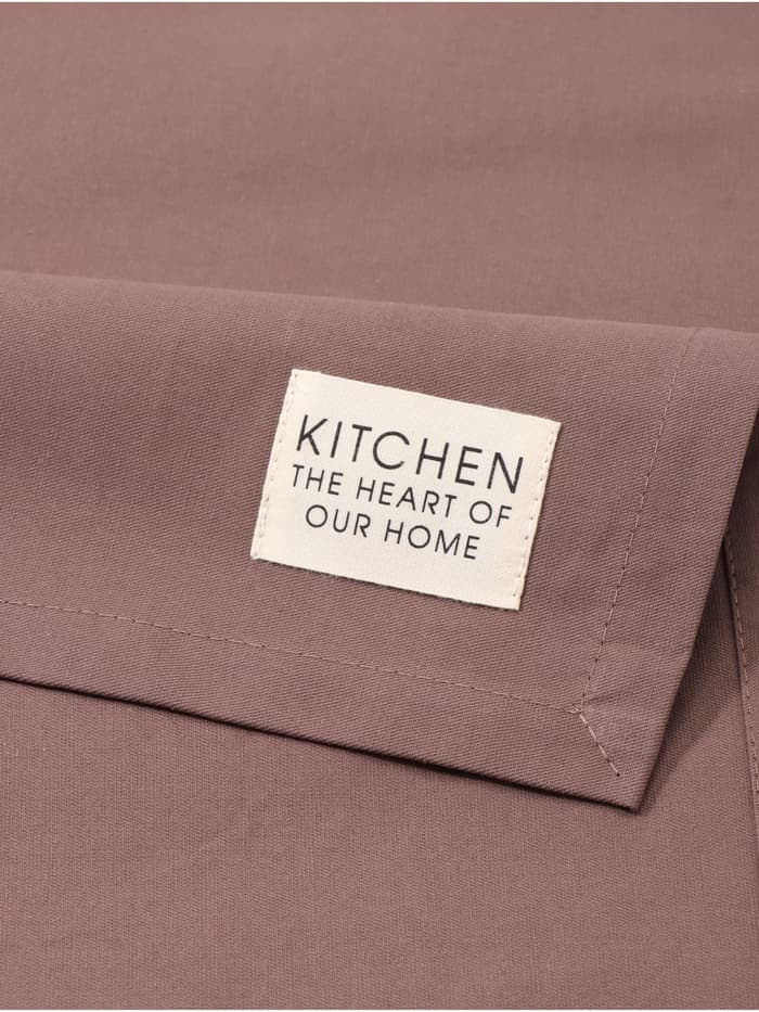 Дорожка на стол «Этель» Kitchen 40×150 см, 100% хлопок, саржа 220 г/м², коричневая