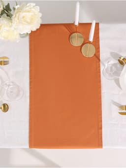 Дорожка на стол «Этель» Kitchen 40×150±5 см, 100% хлопок, саржа 220 г/м², оранжевая