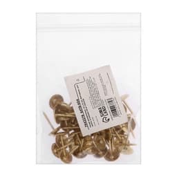 Гвозди ТУНДРА, декоративные, обивочные, фактурные, 11×16 мм, золото, фасовка 50 шт.