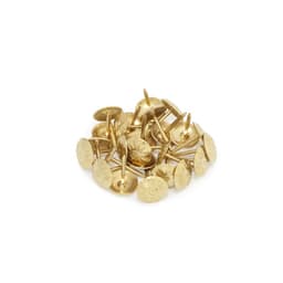 Гвозди ТУНДРА, декоративные, обивочные, фактурные, 11×16 мм, золото, фасовка 50 шт.