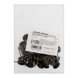 Гвозди ТУНДРА, декоративные, обивочные, фактурные, 11×16 мм, бронза, фасовка 50 шт.