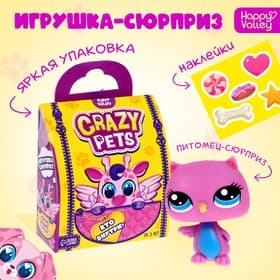 Игрушка-сюрприз Happy Valley «Crazy Pets», с наклейками