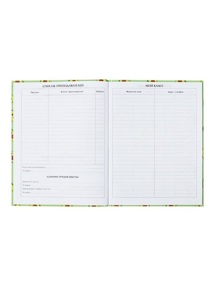 Дневник школьный для 1-11 классов, «Авокадо мини ПАТТЕРН», твёрдая обложка 7БЦ, глянцевая ламинация, 40 листов