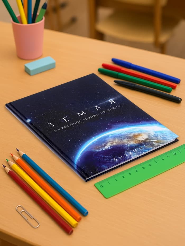 Дневник школьный для 1-11 классов, «Земля из космоса», твёрдая обложка 7БЦ, глянцевая ламинация, 40 листов
