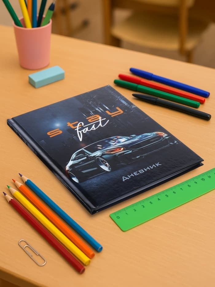 Дневник универсальный для 1-11 классов, «Тачка Stay Fast», твердая обложка 7БЦ, глянцевая ламинация, 40 листов