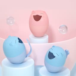 Ковш пластиковый для купания и мытья головы, детский банный ковшик «Котик», 500 мл., с леечкой, розовый