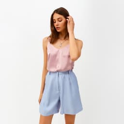 Шорты женские MINAKU: Enjoy, голубые, размер 46