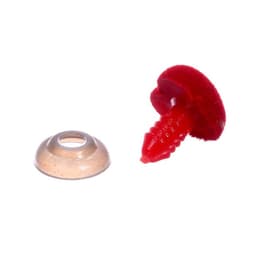 Носик винтовой с заглушкой, ворсистый, набор 6 шт., размер 1 шт.: 1.6×1.5 см