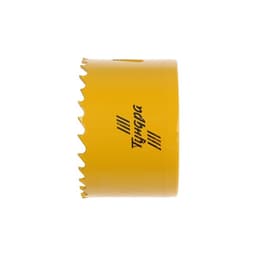 Коронка биметаллическая ТУНДРА, 65 мм, M16 с дополнительной фиксацией