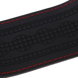 Оплетка на руль TORSO, 38 см, искусственная кожа, узор, красная нить