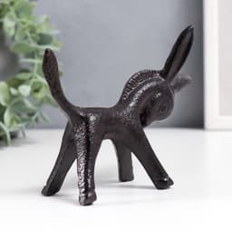 Фигурка чугун, подставка для колец «Ослик», 10×4×12.5 см